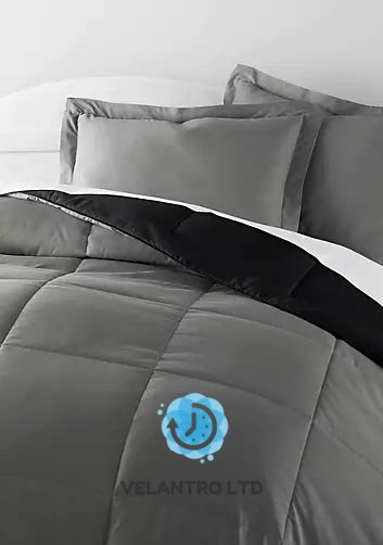 Reversible Ultra Soft Microfiber All Season Down-Alternative Comforter Set